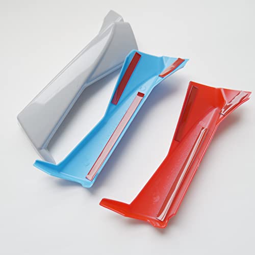Image of Colorful Front Grille Insert Trims for Hyundai Tucson 2022 2023 2024 (Silver-Blue-Red)