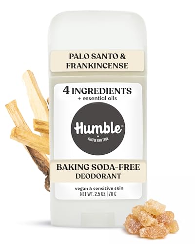 Humble Aluminum-Free Deodorant for Women & Men, Palo Santo &
