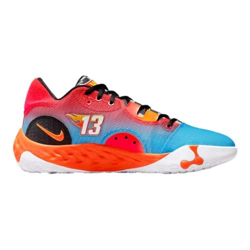 Nike Pg 6 Paul George Men's Basketball Laser Blue/Laser Orange-Black Dh8446-400 9.5 #TOP1