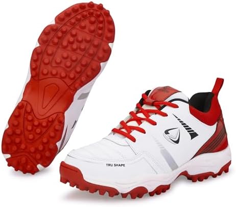 PRO KVH Lightweight Cricket Shoes for Men | Rubber Spikes | Water-Resistant | All-Round Performance Footwear for Outdoor and Field Sports
