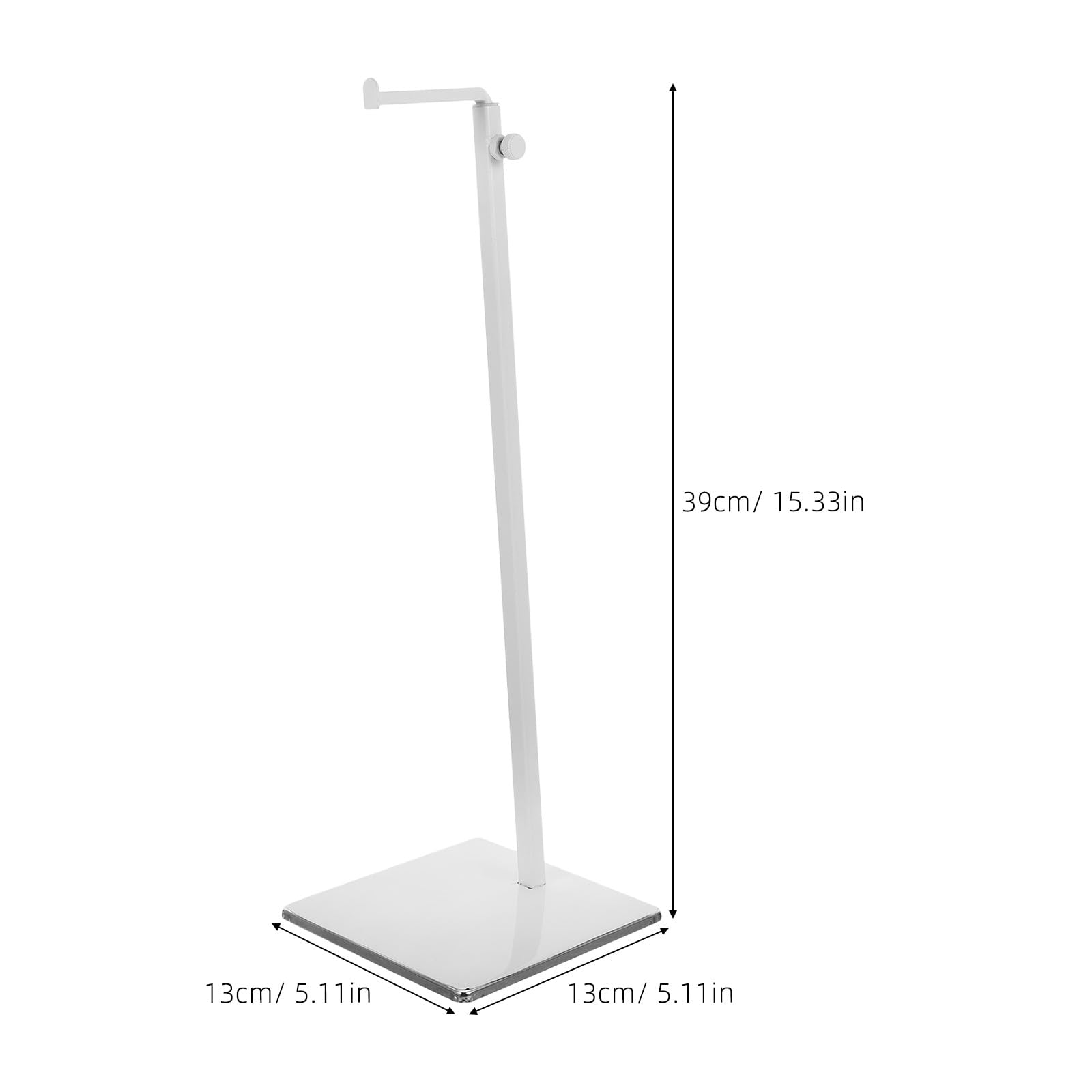 Artibetter 3 percheros metálicos para bolsos, soporte de exhibición para bolsos con altura ajustable, organizador de con gancho para mesa o mostrador.