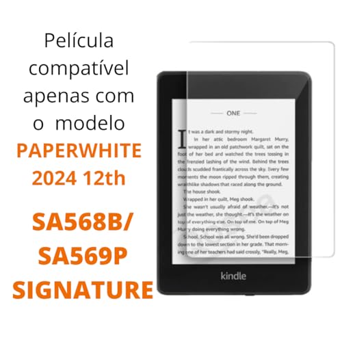 Película Protetora para Kindle Paperwhite 12 2024 - Tela 7 - SA568B/SA569P - Fosca