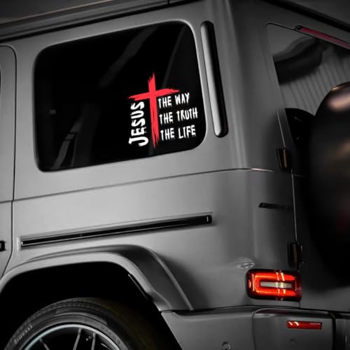 KamalagaPrint John 14:6 Decal – Jesus The Way The Truth The Life | Christian Car Window Sticker | Faith Vinyl for Truck, SUV, Laptop | Bible Verse Gift for Believers (6 inches) by KamalagaPrint - Image 4
