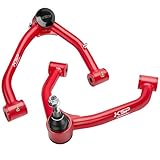 KSP Front Upper Control Arm wih Ball Joint for 2007-2018 Silverado Sierra 1500, OE Control Arms Replacement for Tahoe Avalanche Suburban Yukon XL Escalade K80669 K80670 K6541, Red