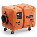 PURISYSTEMS Portable Air Scrubber, 2000 CFM Stackable Commercial Air Filtration System with Built-In UV-C Light, 3-Stage Filtration Negative Air Machine for Water/Fire Damage Restoration, Renovation