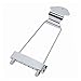 Greenten 6 String Guitar Trapeze Tailpiece Bridge for Jazz Archtop Guitar Replacement,Chrome