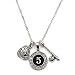 Custom Player ID Softball Necklace (#5, One Size)