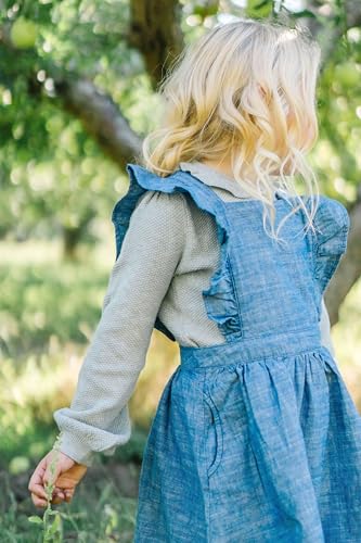 Hope & Henry Girls' Flutter Sleeve Fit and Flare Dress3