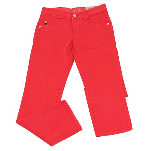 Pantalone Bimbo Armani Junior rosso en coton pour garçon