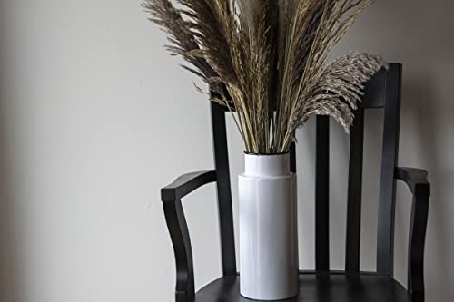 Foreside Home & Garden White Enamel Vase With Black Rim #TOP5