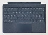 Surface Pro Microsoft Type Cover, Belgian/Belgium AZERTY Layout Backlit Alacantara Keyboard, Cobalt Blue - Compatible with Surface Pro 3/4/2017/5/6/7