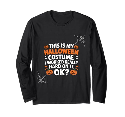 Este es mi disfraz de Halloween Pumpkin Group Family Matching Manga Larga