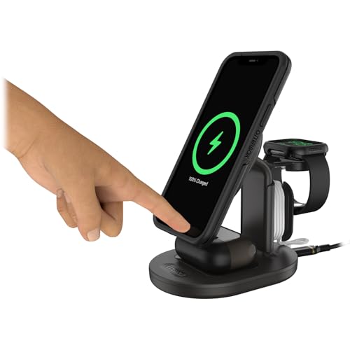 Image of OtterBox 3-in-1 Wireless Charging Station for MagSafe - Black