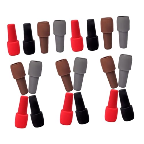 Garneck Silicone Wine Bottle Stopper Set 20pcs Reusable Wine Stoppers Beer Spirits