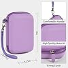 Travel Case Compatible with RG353V/ RG35XX/ RG353VS/ R36S Retro Handheld Game Console, Handheld Emulator Storage Holder Organizer, Android Game Console Carrying Bag (Box Only)(Black+Purple)2 Pack