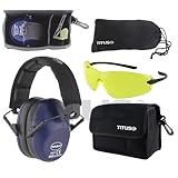 Titus 34db安全Earmuff &眼鏡コンボ Navy Blue