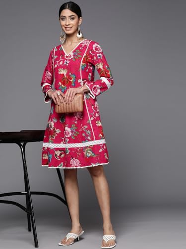 Robe chemise imprimée Varanga fluide à col boutonné mode été - 5