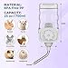 Vannon Small Animal Water Dispenser for Cage, 25oz Auto Feeding Crate Water Bottle for Rabbit, Chinchilla, Ferret, Guinea Pig, Squirrel, Hedgehog, Pet Nozzle Diameter: 10mm, BPA Free, Grey