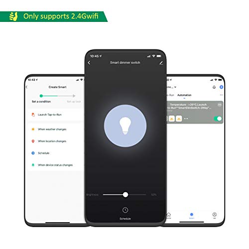 Smart Dimmer Switch By Martin Jerry | Smartlife App, Mains Dimming Only, Compatible With Alexa As Wifi Light Switch Dimmer, Single Pole, Works With Google Assistant [2Pack] #TOP6