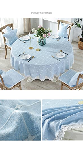 GIBZ Toalhas de mesa para mesas redondas de algodão e linho para outono, toalha de mesa de Ação de G