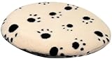 Pet Supply Imports-SnuggleSafe Heatpad Cover, Tan with Black Paw Print