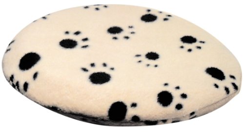 Pet Supply Imports-SnuggleSafe Heatpad Cover, Tan with Black Paw Print