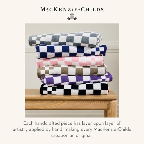 Image of MACKENZIE-CHILDS Cotton Hand Towel, Black-and-White Black Check