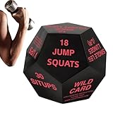 Fitness Würfel für Erwachsene | Der Workout-Würfel verbessert die Mehrspieler-Koordination durch die Einführung unvorhersehbarer Übungen, entfacht Teamarbeit und Lachen während sozialer Gruppenspiele