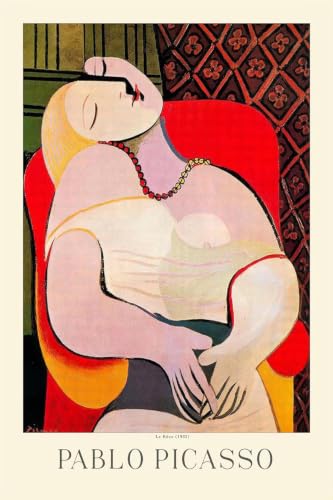 Peinture abstraite sur toile Picasso Le Rêve pour décoration murale moderne