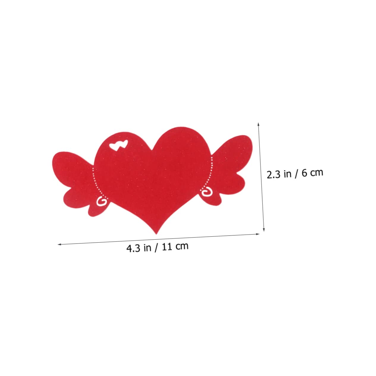 STOBOK 200stücke Herzförmige Grußkarten Blanko Karten Für Valentinstag Bastelprojekte Dekoration Und Kreative Wunschkarten Rot Für Persönliche Nachrichten
