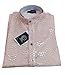 Men's Embroidered Sequined Kurta with White Pyjama Set Indian Traditional Party Wear Outfit (Circle Pink, M)