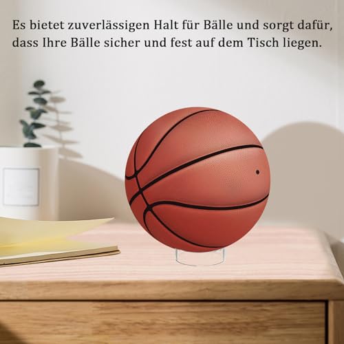 thirei Acryl Ballhalter, 6 Stück Ballständer Ballhalterung, für die Darstellung von Basketball, Fußball und Volleyball