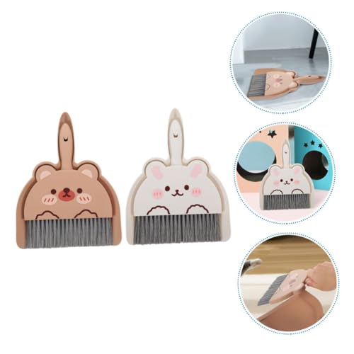 Alipis 2 Satz Mini Kehrschaufel und Besen Set aus Leichtem Pet Multifunktional für Tisch Auto Büro und Haustierhaar Robust und Kompakt für Effiziente Reinigung von Staub und Schmutz – Bild 7