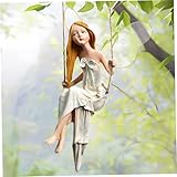 Fantaisie enchanteresse : Inspirée du folklore européen, notre statue de fée capture l'essence d'une créature magique profitant de son swing, ce qui en fait un ajout enchanteur à votre jardin féérique.