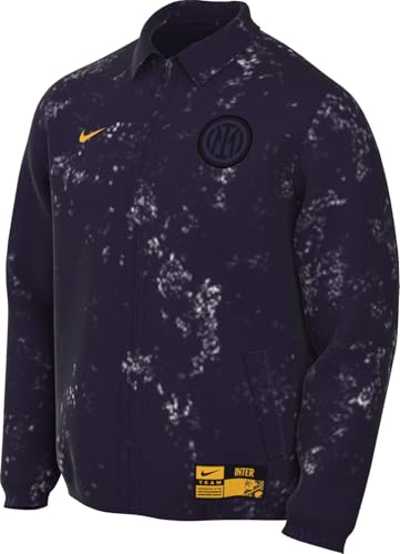 Nike Inter Milan Jacket Inter Milan Club Third Football Harrington Jacket For Men, Blackened Blue/University Gold, FQ3261-498, L