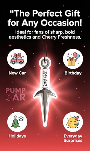 Image of PumpCar 2 pieces Ninja Kunai double-sided hanging Japanese anime cherry-scented One Piece car air freshener Cool for rearview mirror Car Interior Accessories Household Gifts