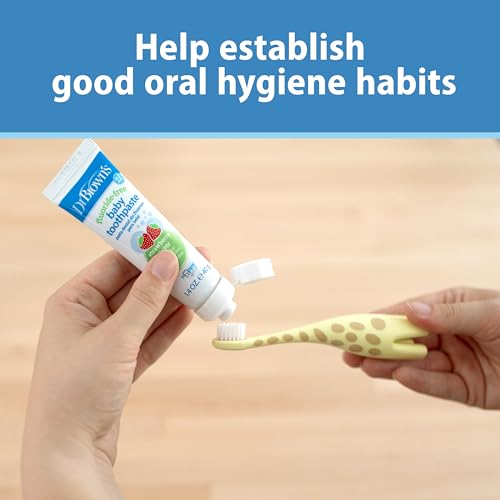 Dr. Brown's Infant-to-Toddler Training Toothbrush, Giraffe, 0-3 Years - Image 5