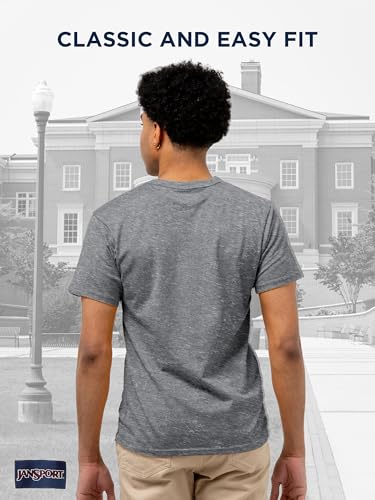 JanSport NCAA Officially Licensed Pregame Short Sleeve T Shirt for Men, Soft & Breathable Triblend Crewneck T Shirt with Graphic Detailing, Everyday University Fan Apparel - image 4