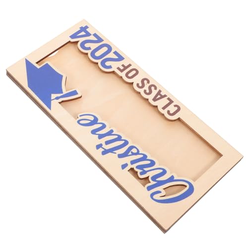 TOPPERFUN Clip De Dinero De Madera Calificación Decoración De Posgrado Ranura Doctor Titular Escuela Graduación Graduados Verdadero Poseedor Tú Blue
