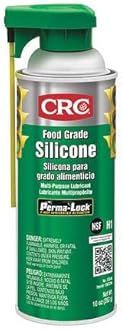 CRC Food Grade Silicone 03040, Net Weight: 10 oz, Multi-Purpose Silicone Lubricant for High Temperature Applications, Pack of 2