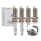 Dual Iridium Spark Plug,Compatible With VW Beetle Golf R Tiguan SKODA 2.0T 06K905601B 06K905611C PLF