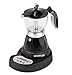 G3 Ferrari G10045 Moka Elettrica Programmabile per caffè in polvere, 400 W, 3 tazze, Display LED, Controllo Elettronico, Timer, Mantenimento in caldo, Alluminio, Nero