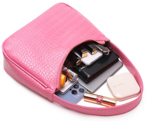 Image of CYHTWSDJ Shoulder Bags for Women, Cute Hobo Tote Handbag Mini Clutch Purse with Zipper Closure