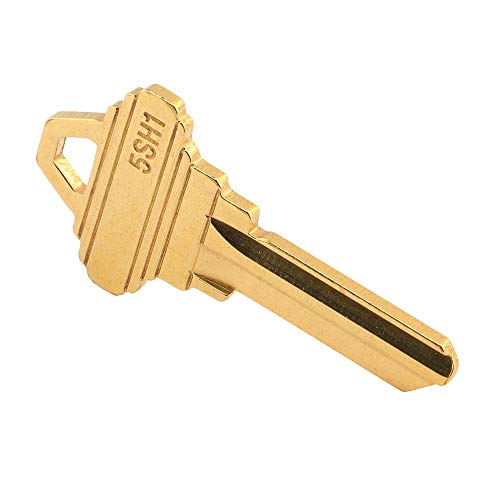 Prime-Line MP66750 SC1 Key Blank, Brass Construction, for 5-Pin Schlage C Keyways, Pack of 50