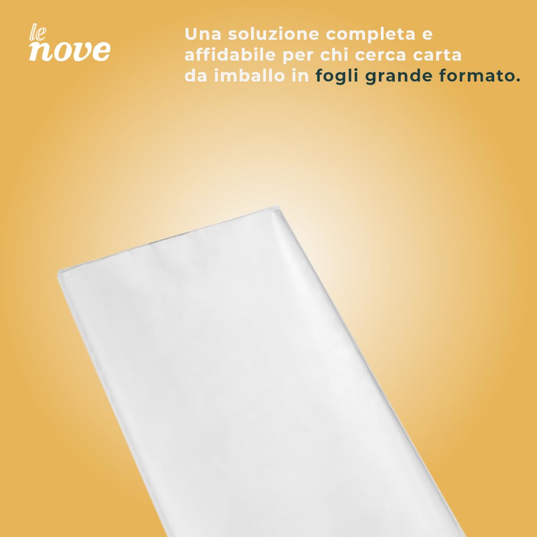 Fogli di Carta Bianca 75×100 cm – Confezione da 250 Fogli – Carta da Imballaggio per Pacchi, Traslochi e Spedizioni