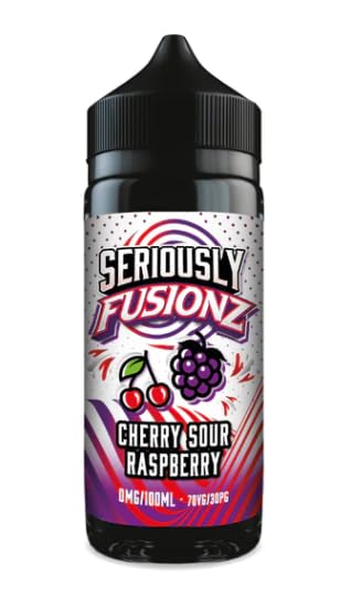Doozy Seriously Fusionz Vape juice Eliquid 100ml Shortfill No Nicotine 0mg (Cherry Sour Raspberry)