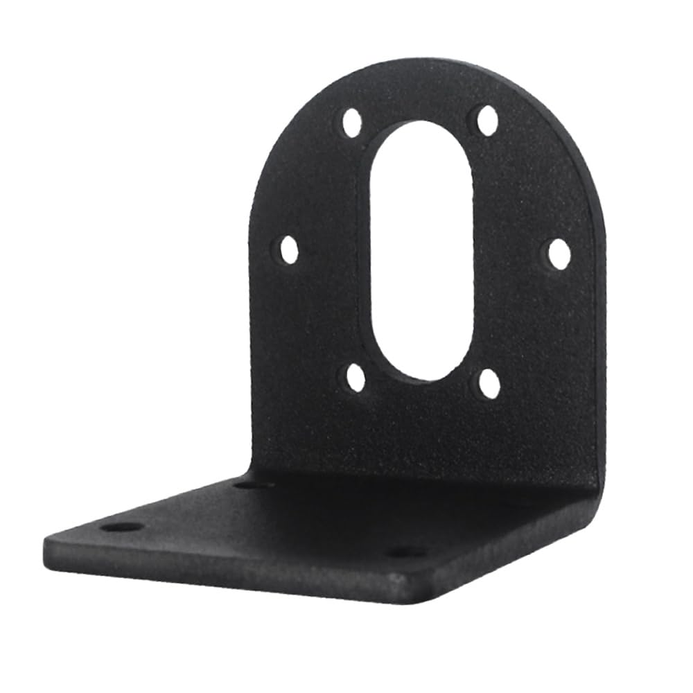 3Pcs DC Gear Motors Mounting Bracket, 37mm GA/GB Metal L Shape Motor Holder Fixed Mounting Support Base for RC Car 5055 Motors, Black