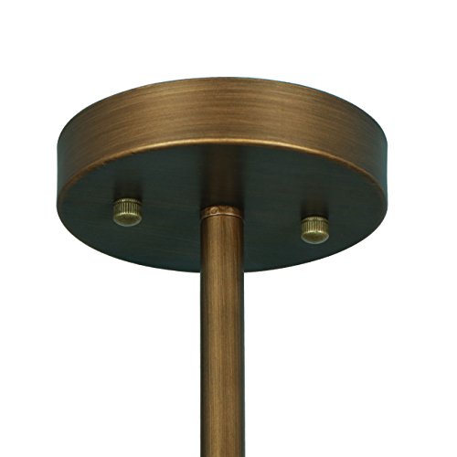 Unitary Farmhouse Semi Flush Mount Ceiling Light Fixture, Lights For Bedroom, Copper Metal Floral Design Kitchen Light Fixtures With 6 E26 Bulb Sockets, Hallway Light Fixtures, Lamps For Living Room #TOP4