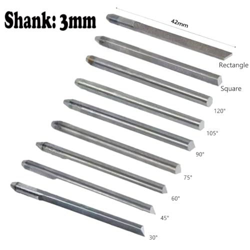 10 Piezas Cuchillas de Grabado en Acero Tungsteno miniatura 2