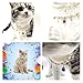 Purrpal Exquisite Pet Necklace Charms Set, for cats and dogs, DIY Gemstone Pendant Set, 5 Pendants Set, Shining your beloved Furry friends (Blue)